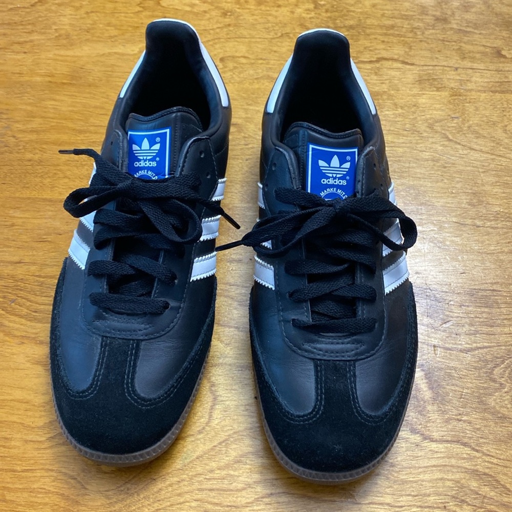 adidas Black and Blue Athletic Shoes